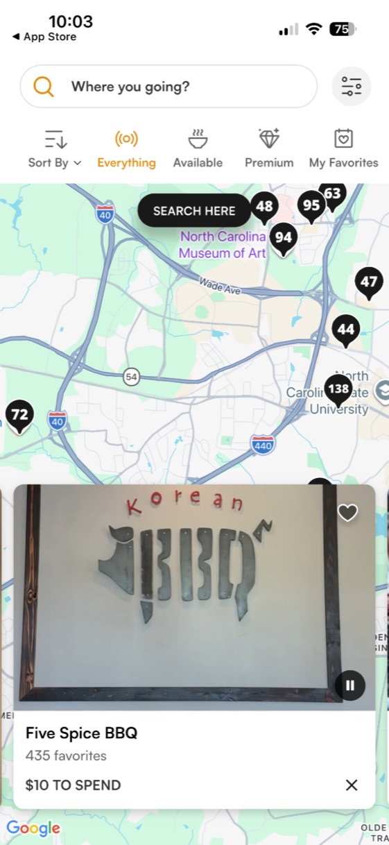 Offline: Map view