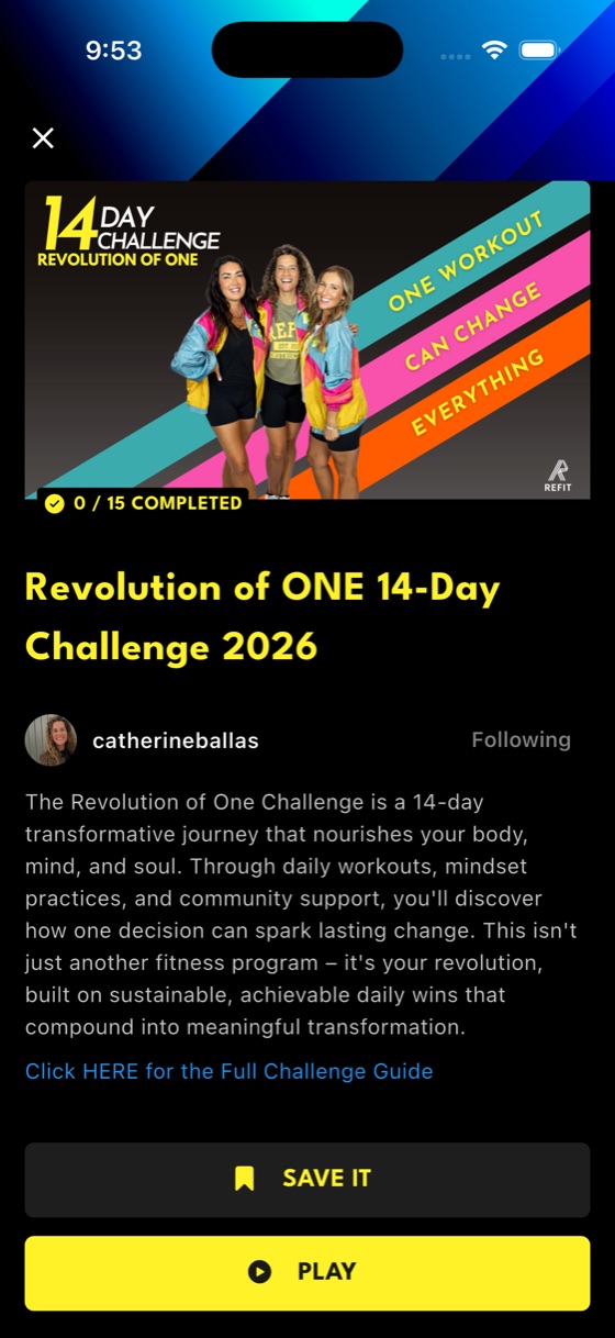 REFIT: Challenges